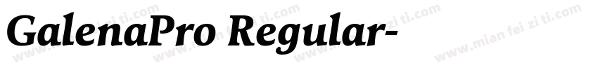 GalenaPro Regular字体转换